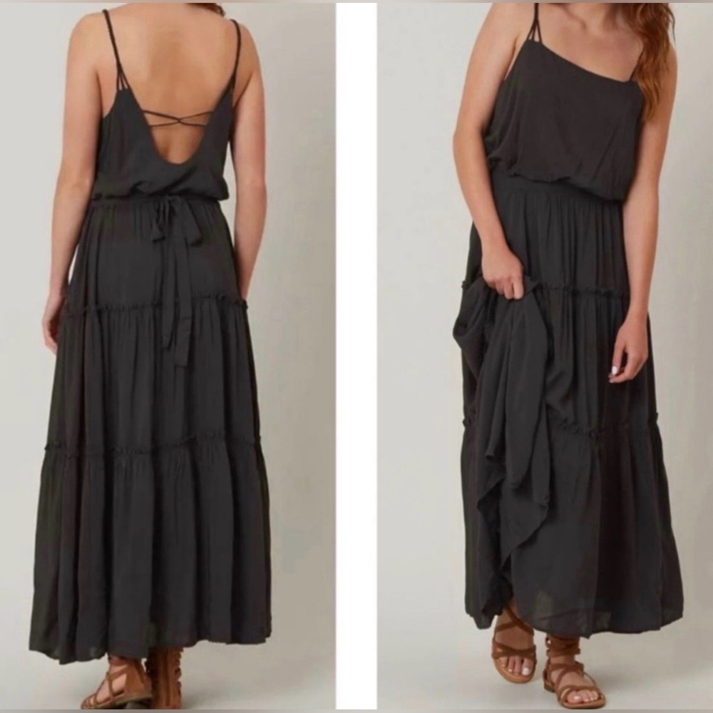 Free People Valerie Maxi Dress in Black